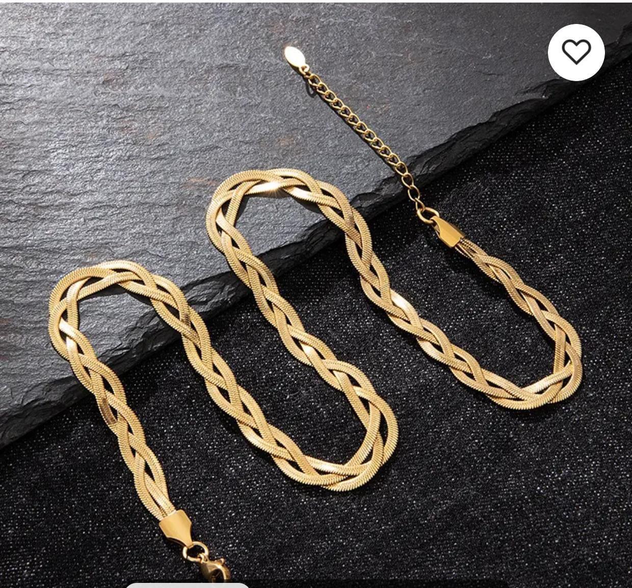 Unisex Twisted Metal Chain – Silver, Gold & Dual-Tone