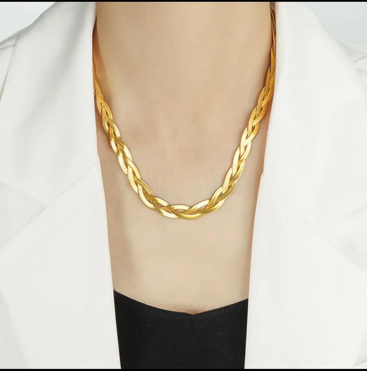Unisex Twisted Metal Chain – Silver, Gold & Dual-Tone