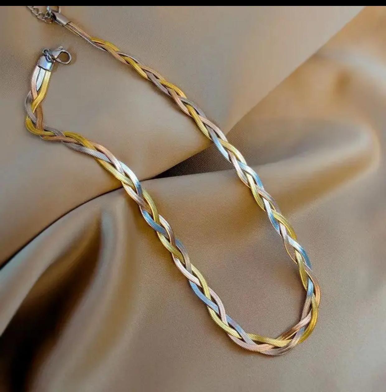 Unisex Twisted Metal Chain – Silver, Gold & Dual-Tone